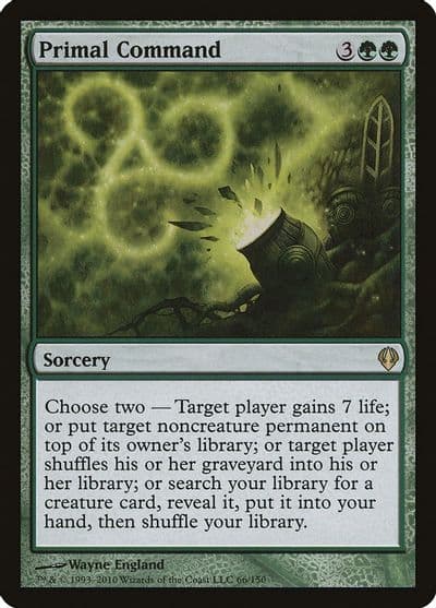 Primal Command Archenemy Magic card