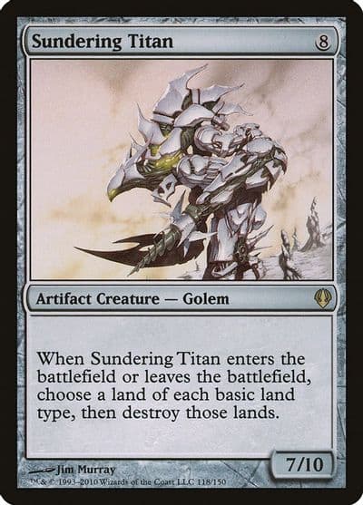 Sundering Titan Archenemy Magic card