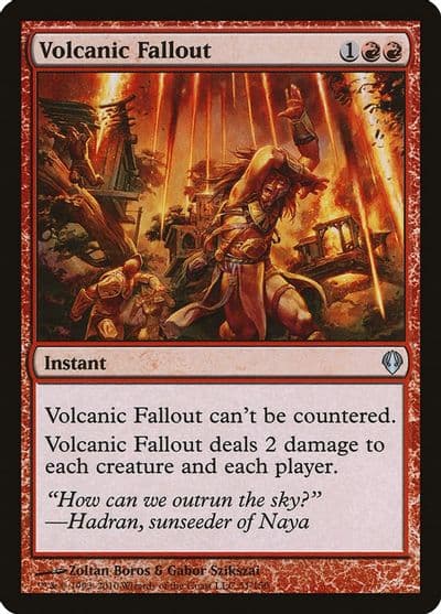 Volcanic Fallout Archenemy Magic card