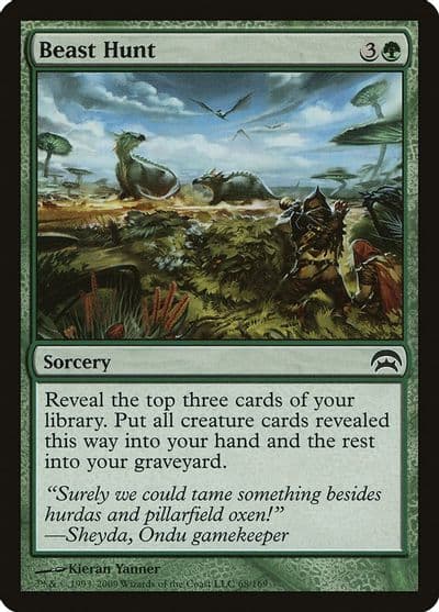 Beast Hunt Planechase Magic card