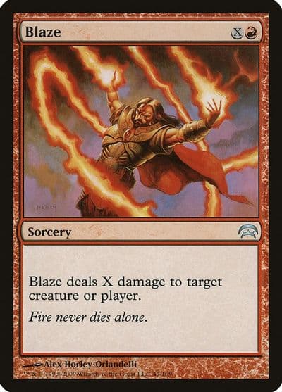 Blaze Planechase Magic card