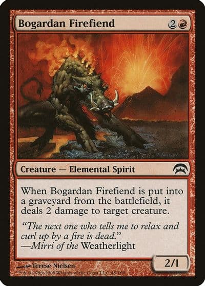Bogardan Firefiend Planechase Magic card