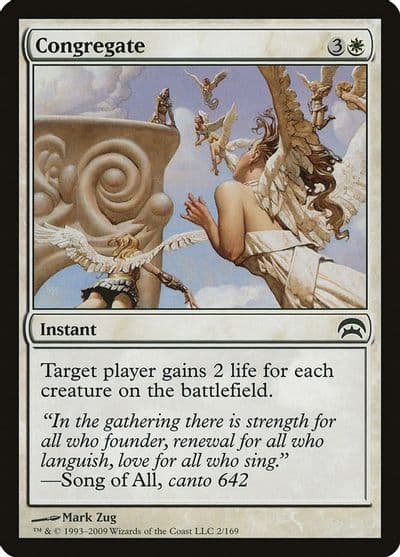 Congregate Planechase Magic card
