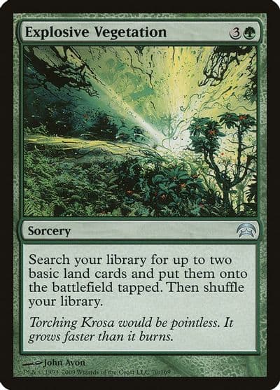 Explosive Vegetation Planechase Magic card