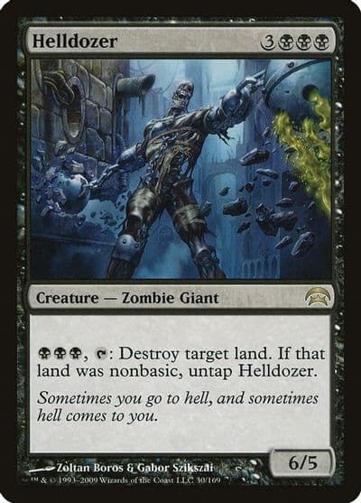 Helldozer Planechase Magic card
