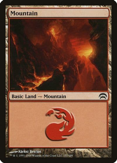 Mountain 157 Planechase Magic card