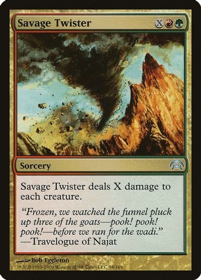 Savage Twister Planechase Magic card
