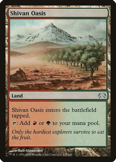 Shivan Oasis Planechase Magic card