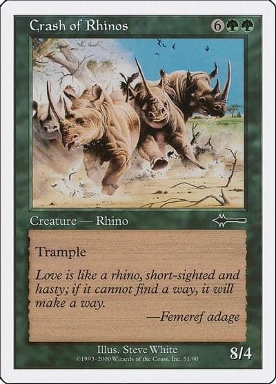 Crash of Rhinos Beatdown Box Set Magic card