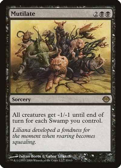 Mutilate Duel Decks: Garruk vs. Liliana Magic card
