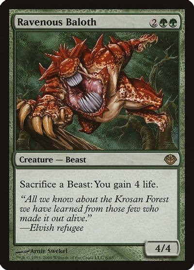 Ravenous Baloth Duel Decks: Garruk vs. Liliana Magic card