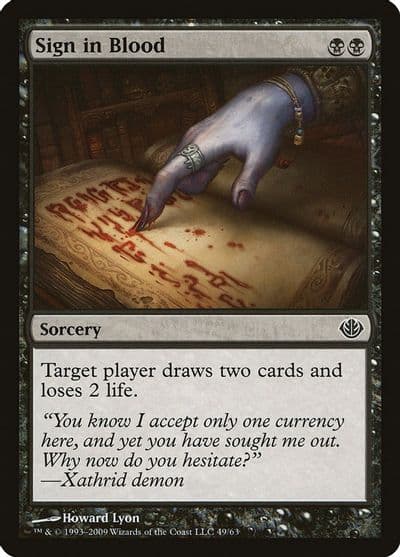Sign in Blood Duel Decks: Garruk vs. Liliana Magic card