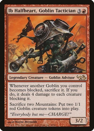 Ib Halfheart Goblin Tactician Duel Decks: Elves vs. Goblins Magic card