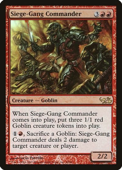 Siege Gang Commander Duel Decks: Elves vs. Goblins Magic card