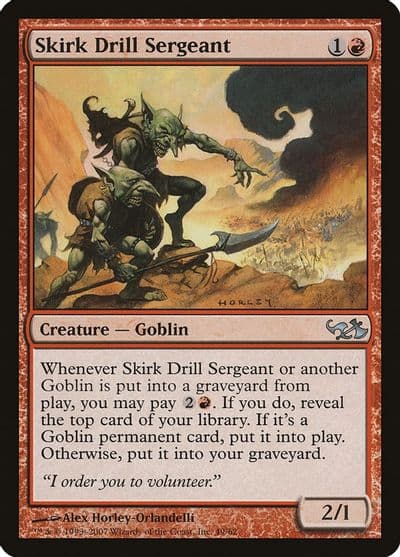 Skirk Drill Sergeant Duel Decks: Elves vs. Goblins Magic card