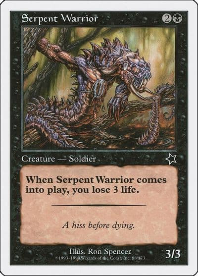 Serpent Warrior Starter 1999 Magic card