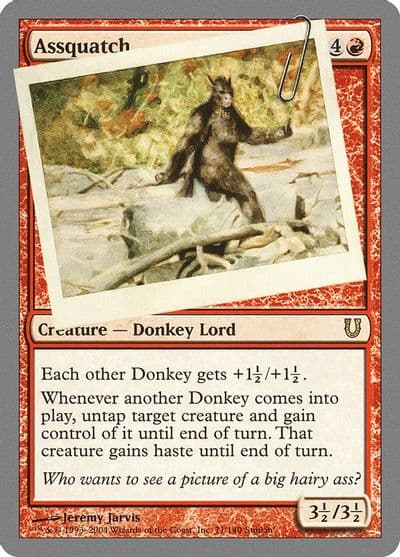 Assquatch Unhinged Magic card
