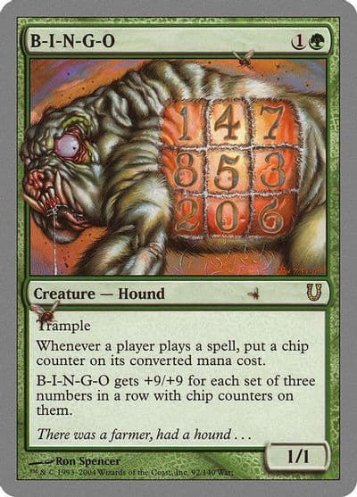 B I N G O Unhinged Magic card