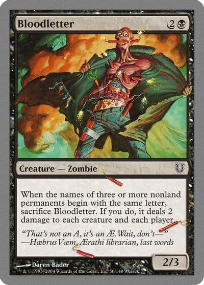 Bloodletter Unhinged Magic card