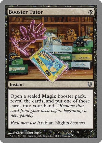 Booster Tutor Unhinged Magic card
