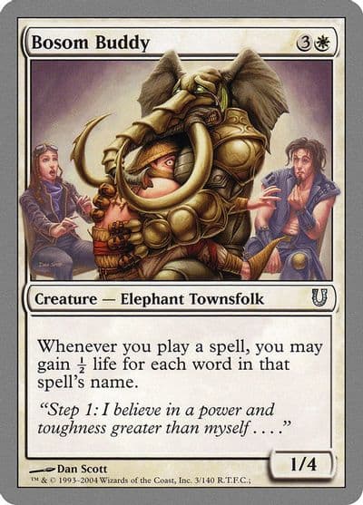 Bosom Buddy Unhinged Magic card