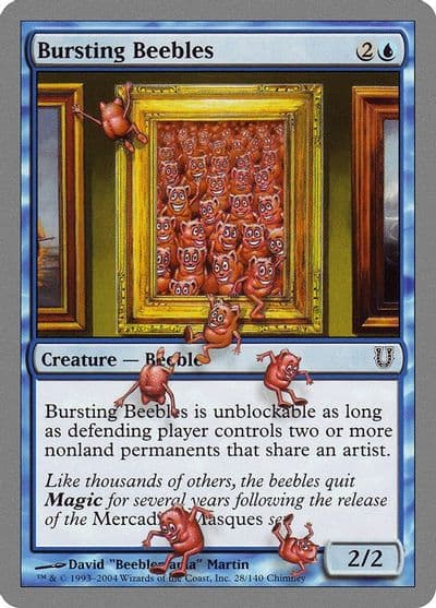 Bursting Beebles Unhinged Magic card
