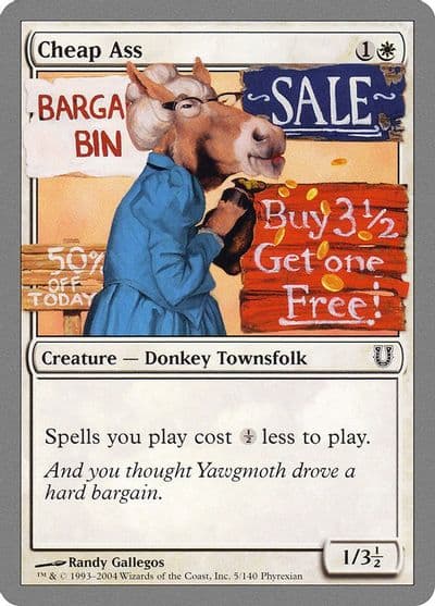 Cheap Ass Unhinged Magic card