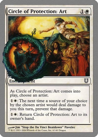 Circle of Protection Art Unhinged Magic card