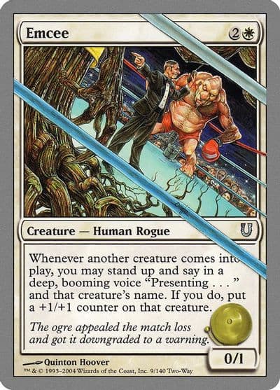 Emcee Unhinged Magic card
