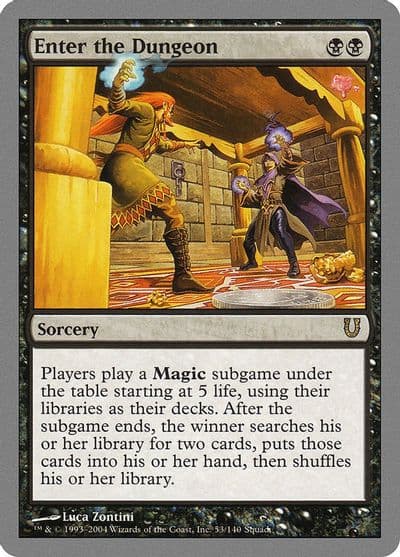 Enter the Dungeon Unhinged Magic card