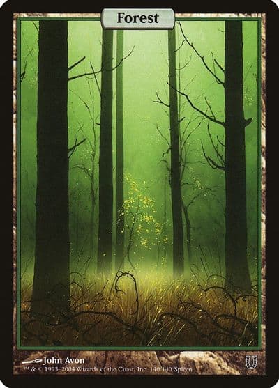 Forest Full Art Unhinged Magic card