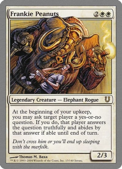 Frankie Peanuts Unhinged Magic card