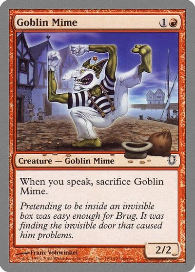 Goblin Mime Unhinged Magic card