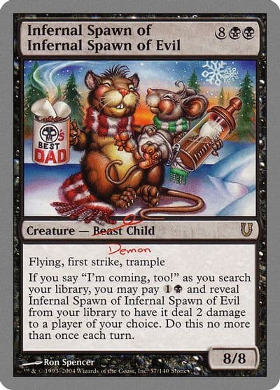 Infernal Spawn of Infernal Spawn of Evil Unhinged Magic card