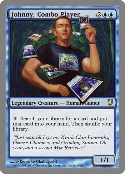 Johnny Combo Player Unhinged Magic card