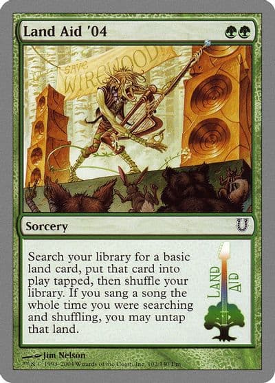 Land Aid 04 Unhinged Magic card