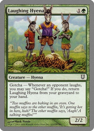 Laughing Hyena Unhinged Magic card
