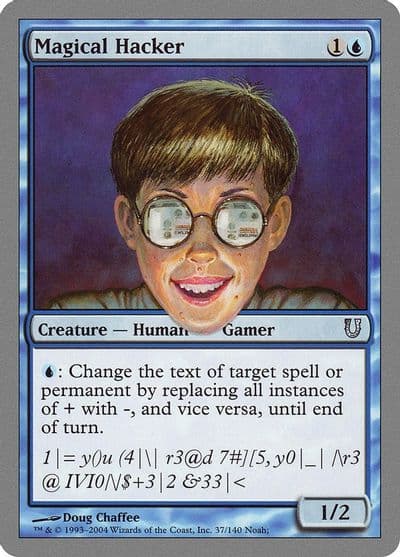 Magical Hacker Unhinged Magic card