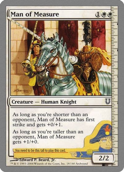 Man of Measure Unhinged Magic card