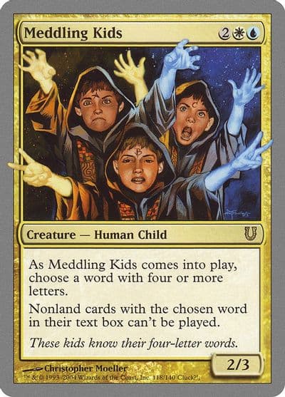 Meddling Kids Unhinged Magic card