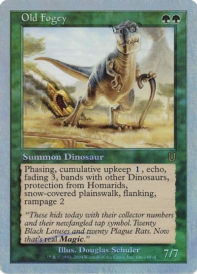 Old Fogey Unhinged Magic card