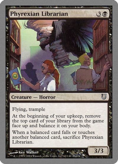 Phyrexian Librarian Unhinged Magic card