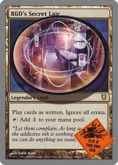 RandDs Secret Lair Unhinged Magic card