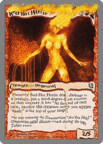 Red Hot Hottie Unhinged Magic card