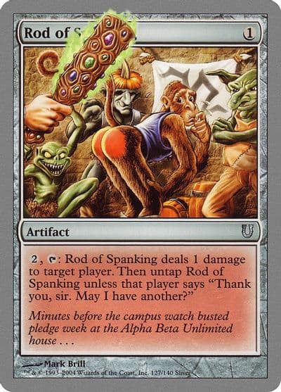 Rod of Spanking Unhinged Magic card