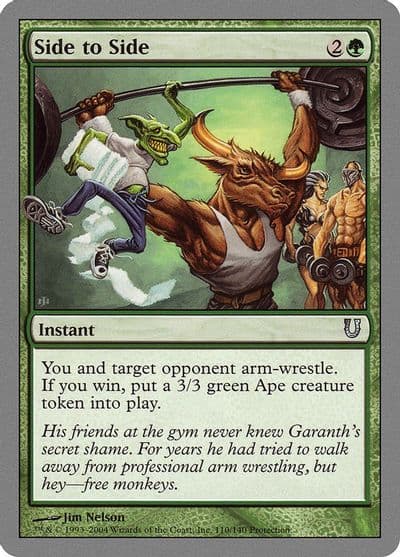 Side to Side Unhinged Magic card
