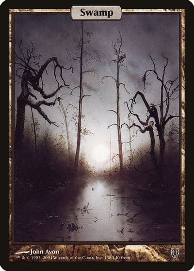 Swamp Full Art Unhinged Magic card