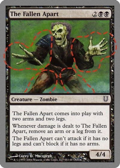 The Fallen Apart Unhinged Magic card