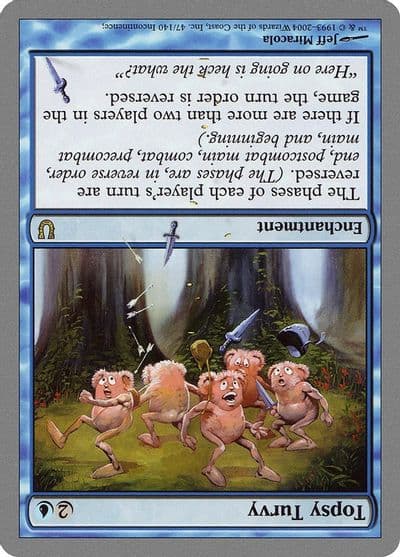 Topsy Turvy Unhinged Magic card