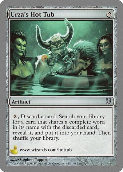 Urzas Hot Tub Unhinged Magic card